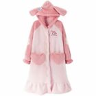 My Melody Pink Sweet Pajamas Hooded Dress Sleepwear Flannel Winter Thicken Robes