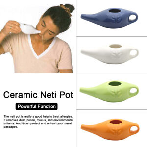 New ListingSinus Ceramic Neti Pot Handcrafted Ceramic Neti Pot Comfortable Spout Pot