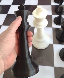 Giant 8 Inch High Chess Set With 8-1/2
