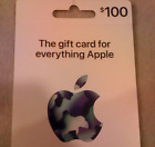 Apple $100 Gift Card, Physical Card, New and Unopened, Free Shipping