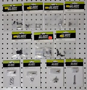 Eflite / Blade 300X Helicopter ~ PARTS LOT ~ 11 Items ~ Vintage NIP NOS Aluminum