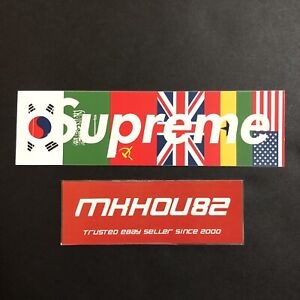 New Supreme International Flags Box Logo Sticker tee FW13 Fall Winter 2013