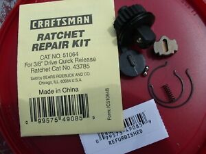 CRAFTSMAN 51064 RATCHET REPAIR KIT 3/8