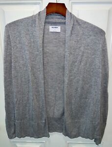 Old Navy Womens Rayon Blend LS Heather Gray Shrug Cardigan Sweater Small
