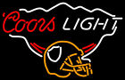 Coors Light Oakland Raiders Helmet Neon Sign Beer Bar Pub Wall Decor 19x15
