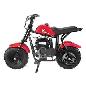Pocket Bike Pit 40cc Mini Dirt Bike Motorcycle Gas-Power for Kids & Teens, Red