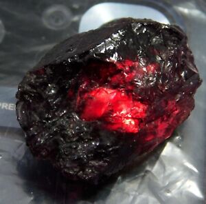 220 Ct+ NATURAL TRANSLUCENT RED MEXICAN FIRE OPAL ROUGH LOOSE GEMSTONE
