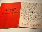 C A Magazine Communication Arts lot of 2 CA67 awards #10 1967 #3 1968 Design 60s