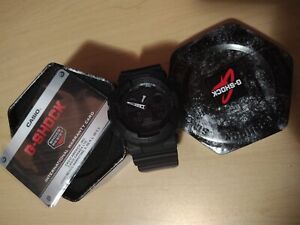 Casio Men's Watch G-Shock Black Resin Strap Ana-Digital GA100 New Battery