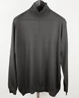 New PRADA 48 US 38 sweater 100% cashmere forest green roll mock turtle neck