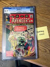 Avengers #1 CGC 5.5 VINTAGE Marvel Comic KEY 1st Original Team App vs Loki 12¢