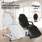 Black/White Hydraulic Massage Table Chair Bed Barber Tattoo Salon Spa 360°Swivel