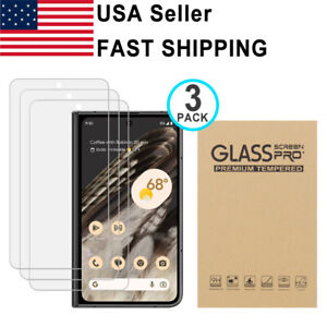 3PACK Tempered Glass Screen Protector For Google Pixel Fold 8 7 6 Pro 7a 6a
