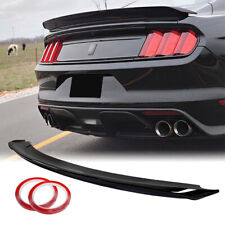 Glossy Black For 2015-2021 Ford Mustang Track Pack Style Trunk Rear Spoiler Wing