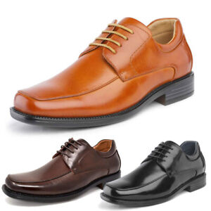 Men Oxfords Shoes Square Toe Lace up Classic Dress Shoes Size 6.5-15