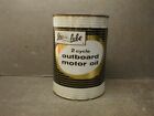 VINTAGE STA LUBE 2 CYCLE OUTBOARD MOTOR OIL 1 QT. METAL CAN - FULL & UNOPENED