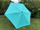 Patio Umbrella Canopy Top Cover Replacement PEACOCK BLUE Fit 9Ft 6-Rib Umbrella