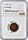 1908-S Indian Head Cent 1C Circulated VF Very Fine NGC VF35 BN