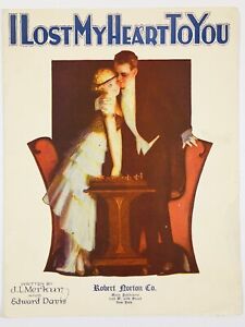 New ListingVintage Sheet Music 1921 I Lost My Heart To You