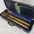 Shakuhachi JP Flute Instrument Traditional Vintage Antique Set Lot of 2 KY121