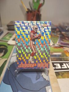 New Listing1993 Pacific Silver Circular Prism Insert Jerry Rice San Francisco 49ers HOF #15