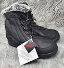 Totes Eve Women's Snow Boots Waterproof All Weather Winter Boots Black 8M