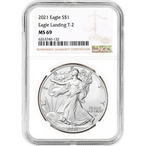 2021 American Silver Eagle Type 2 - NGC MS69