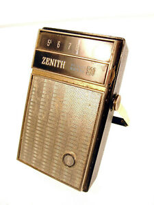 Vintage Zenith De Luxe Royal 500L AM Transistor Radio