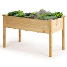 Raised Garden Bed with Legs, Durable Elevated Garden Box with Wax Oil Coated,...