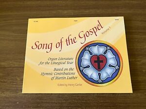 Song Of The Gospel #1 Organ Sheet Music Liturgical Year Religious Devotional