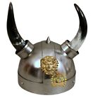 Medieval Viking Horn Helmet Theatrical Play Horn Hat Armor Helmet with Horns