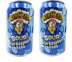 ⚫️ Brand New Exclusive Warheads Sour Blue Raspberry Soda Flavor Candy (2 Cans)