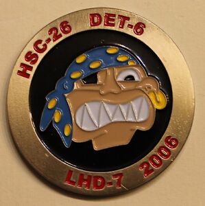USS Iwo Jima (LHD-7) Helicopter Sea Combat Sq HSC-26 Navy Challenge Coin