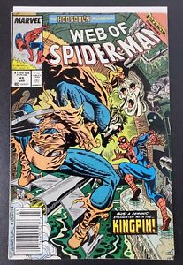 Web of Spider-Man #48 Newsstand (Marvel 1989) 1st app Demogoblin