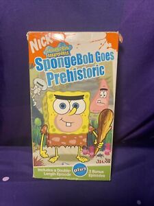 SpongeBob Squarepants Goes Prehistoric (VHS 2004) Video Rare Nickelodeon