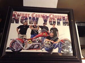 Orange County Choppers Motorcycles Autographed Matted & Framed Picture. FREE S&H