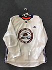 Shane Bowers Colorado Avalanche Adidas MIC Practice Jersey White 56 W/Nameplate