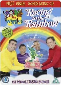 THE WIGGLES RACING TO THE RAINBOW DVD AND BONUS MUSIC CD OOP RARE CHILDRENS TV