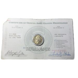 Us George Washington Dollar Coin 1789-1797 (D Mint Mark) Never Circulated