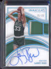 Larry Bird 2022-23 Panini Immaculate IPA-LBI Patch Auto Jersey Number 21/33