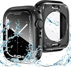 2 in 1 Waterproof Case for Apple Watch Series 9 8 7 Screen Protector 45Mm, 360 P