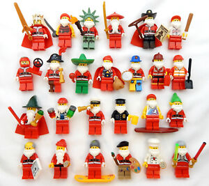 2 NEW RANDOM SANTA LEGO MINIFIG LOT mystery minifigure claus christmas figure