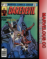 1979 Marvel Daredevil #159 Marked for Murder 2nd Frank Miller Newsstand Bronze