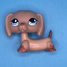 2006 AUTHENTIC Littlest Pet Shop (LPS) #518 | dachshund with blue teardrop eyes