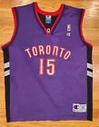 Vince Carter Toronto Raptors #15 Champion Jersey Size 40 Medium Preowned Purple