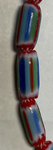 12x6mm Tube bead (Made in India) These were made in the 1980's 30 beads