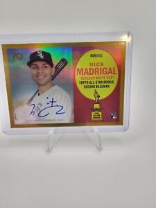 2021 Topps All-Star Rookie Cup Nick Madrigal (RC) Gold Foil RCA-NM 21/50