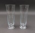 Tiffany & Co Signed Turtle Fluted Champagne Crystal Glass Set Of 2