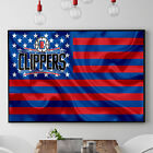 Los Angeles Clippers Design NBA Basketball Flag Decor Art Print Poster/Canvas