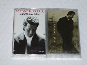 New ListingLot 2 Vince Gill Cassette Tape High Lonesome Sound & I Still Believe In You New